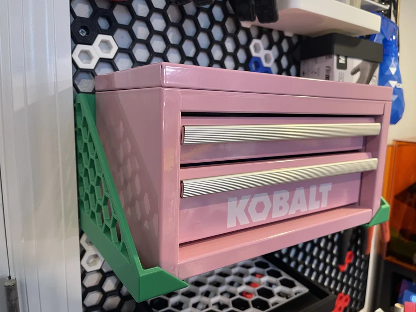 HSW Kobalt Mini Toolbox Shelf / Bracket Mount cho Honeycomb Storage Wall - Image 1