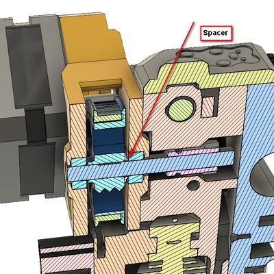 Mod Gearbox “Pulleybox” cho Extruder (Nema 17 Gearbox)