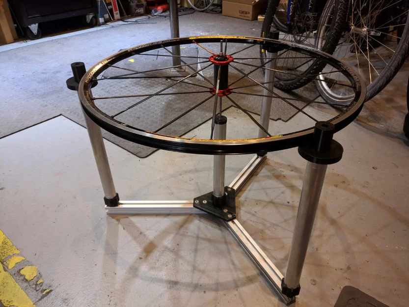 Bộ gá đan vành (Wheel lacing jig) in 3D - Image 1