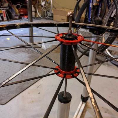 Bộ gá đan vành (Wheel lacing jig) in 3D