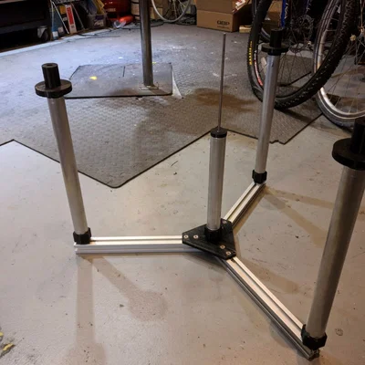 Bộ gá đan vành (Wheel lacing jig) in 3D