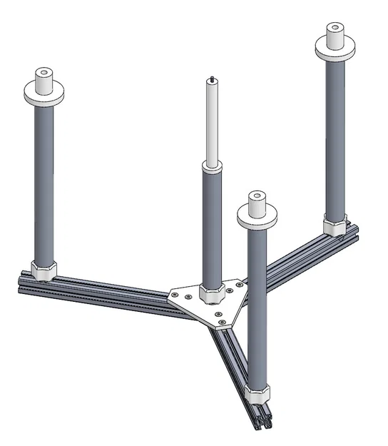 Bộ gá đan vành (Wheel lacing jig) in 3D - Image 10