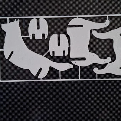 Mô hình chú chó 3D Doggy Kit Card: Dễ in, dễ lắp ráp