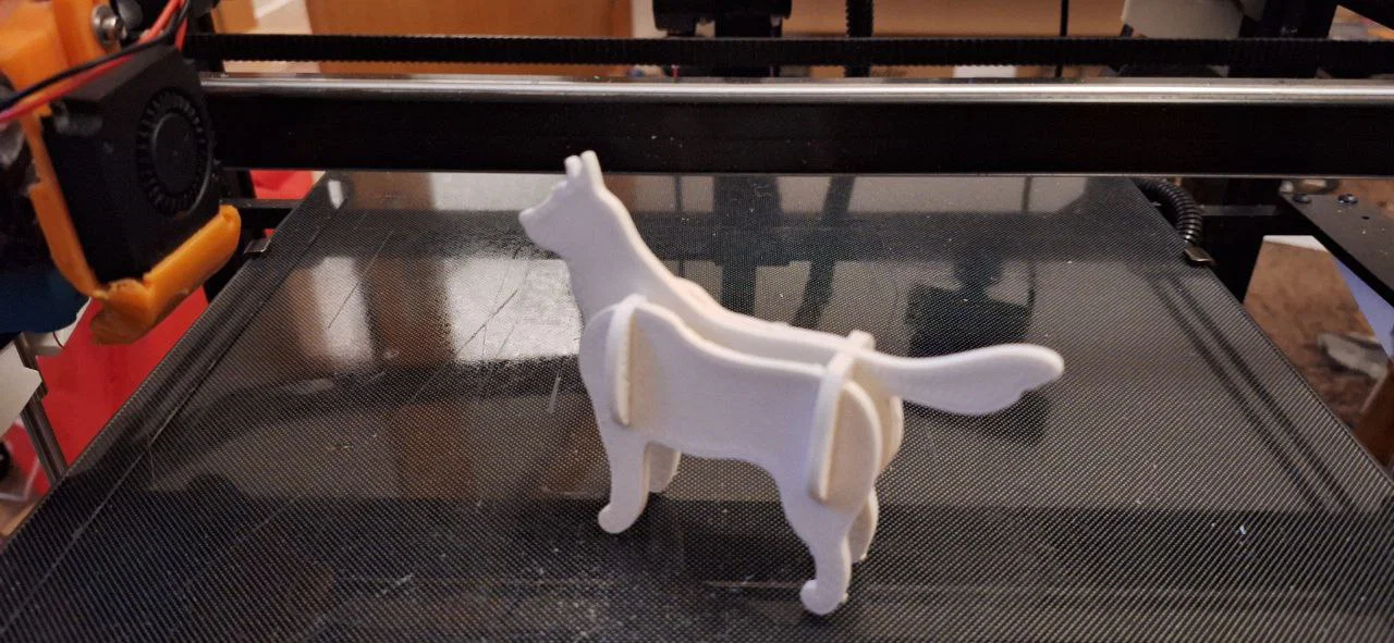 Mô hình chú chó 3D Doggy Kit Card: Dễ in, dễ lắp ráp - Image 2