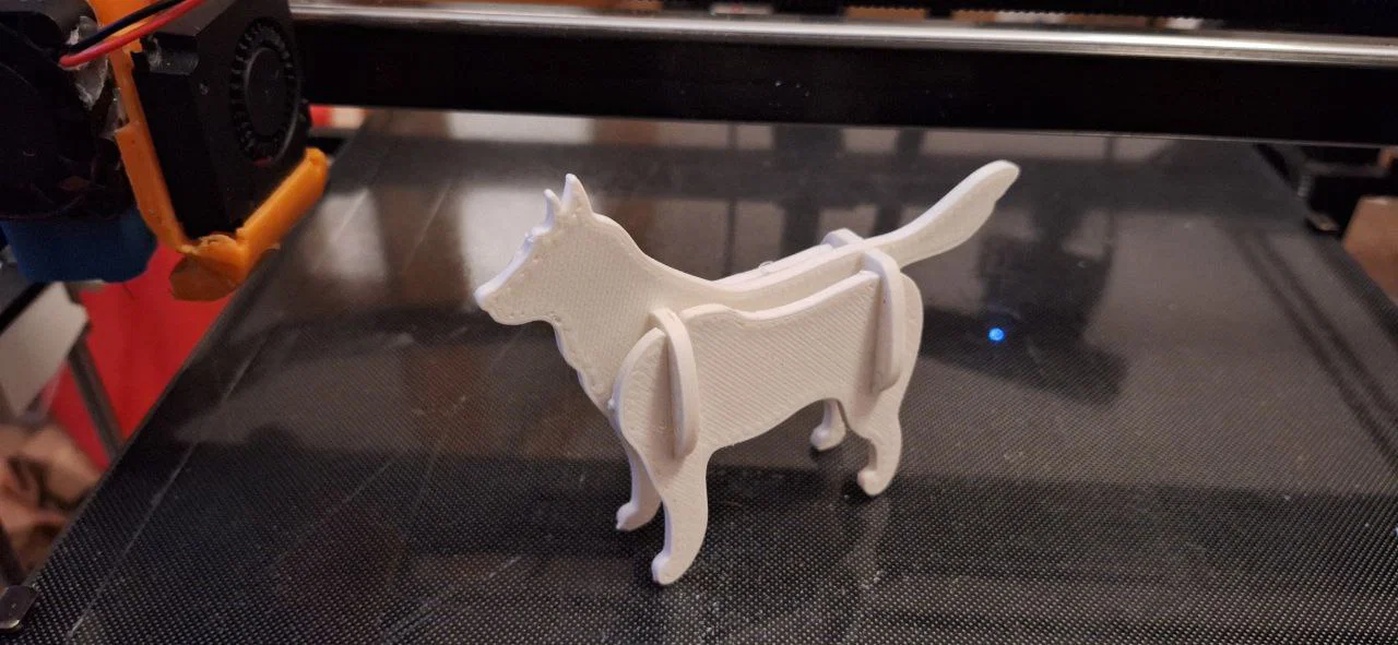 Mô hình chú chó 3D Doggy Kit Card: Dễ in, dễ lắp ráp - Image 3