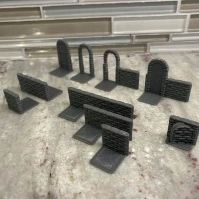 Tường & Cửa Dungeon HeroQuest Nhẹ, Dễ In Dễ Cất