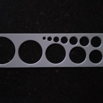 Thước vẽ hình tròn (Circle Template) đa năng hỗ trợ thiết kế kỹ thuật