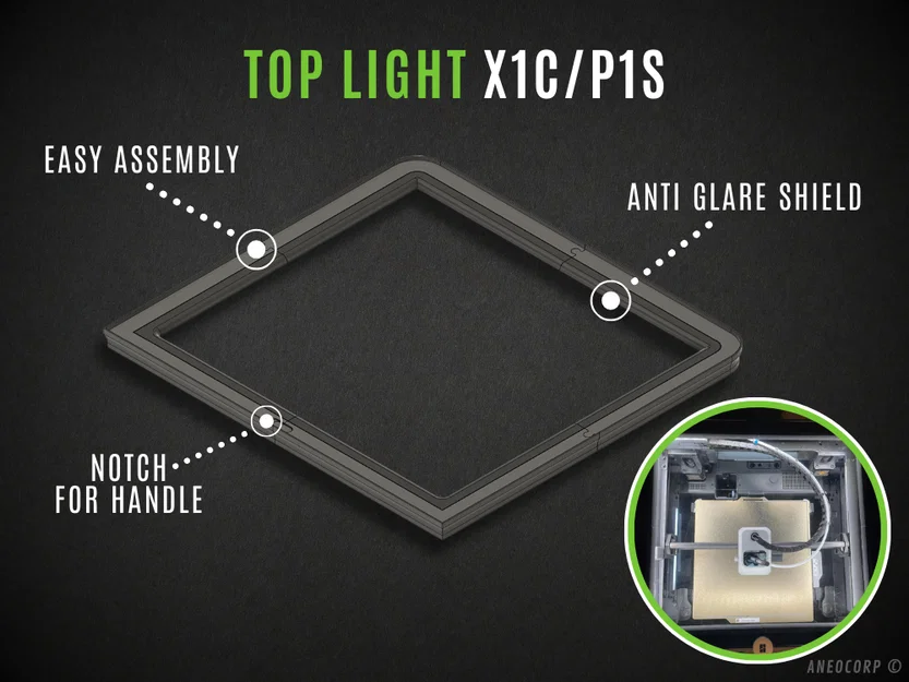 Đèn Top Light cho X1C (Over-engineered) - Image 1