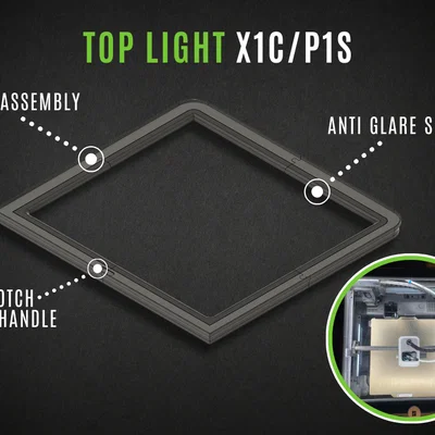 Đèn Top Light cho X1C (Over-engineered)