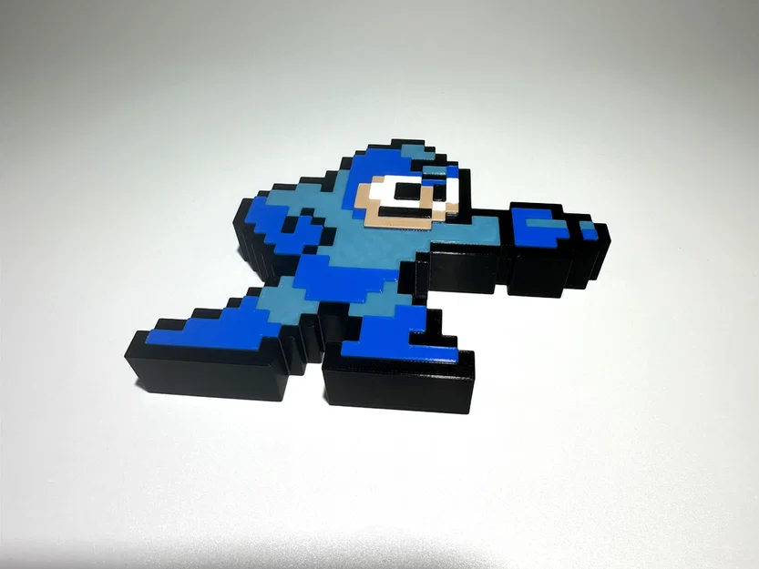 Mô hình Mega Man NES Pixel Art – Đồ trang trí in 3D cực chất - Image 2