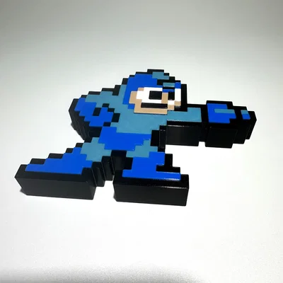 Mô hình Mega Man NES Pixel Art – Đồ trang trí in 3D cực chất