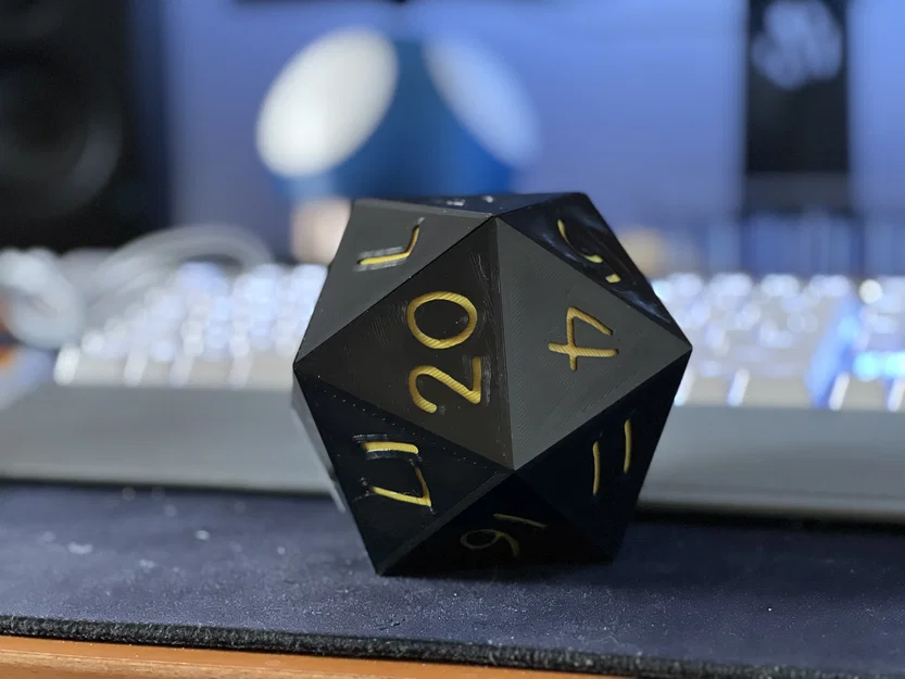 Hộp đựng xúc xắc D20 hình Icosahedron (Icosahedron D20 Dice Container) - Image 2