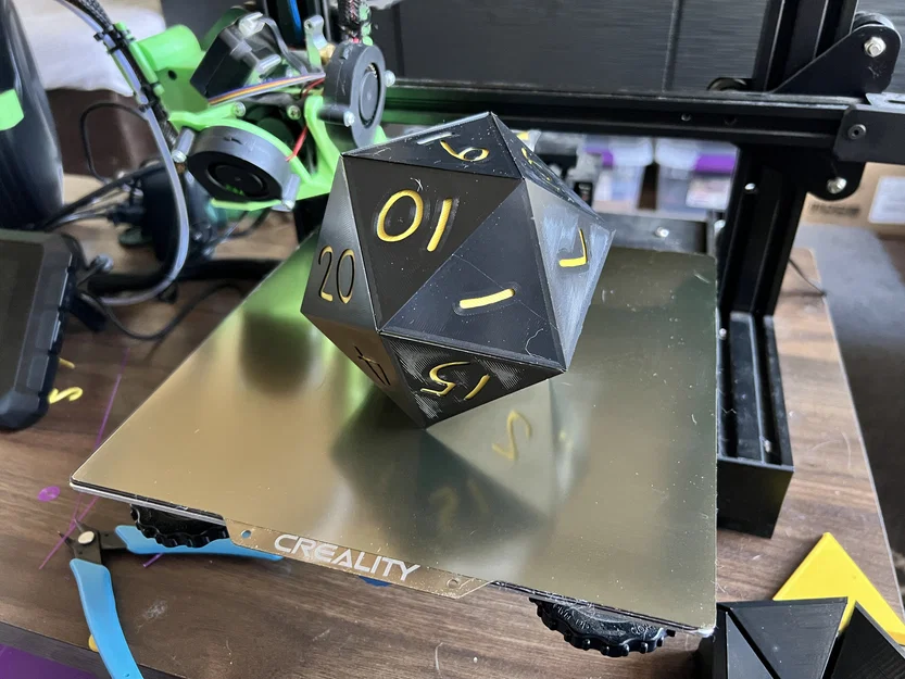 Hộp đựng xúc xắc D20 hình Icosahedron (Icosahedron D20 Dice Container) - Image 3