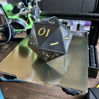 Hộp đựng xúc xắc D20 hình Icosahedron (Icosahedron D20 Dice Container)