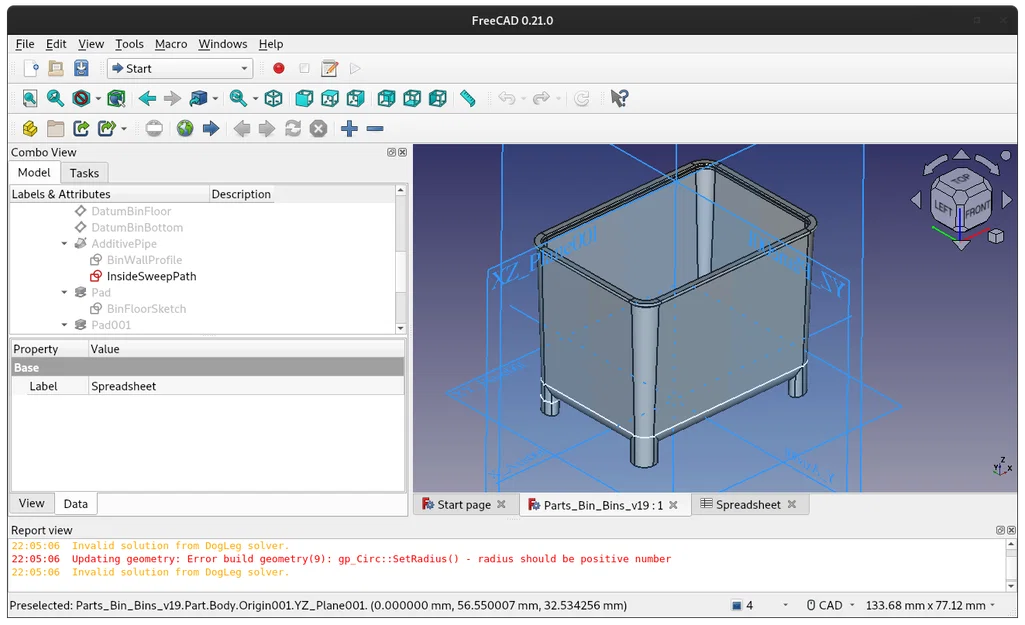 Khay đựng linh kiện Parametric Parts Bins (FreeCAD/STL) - Image 2