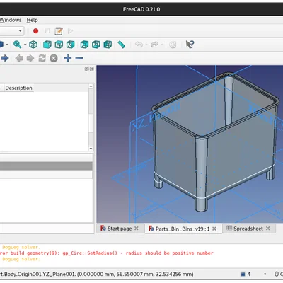 Khay đựng linh kiện Parametric Parts Bins (FreeCAD/STL)