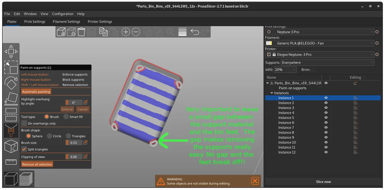 Khay đựng linh kiện Parametric Parts Bins (FreeCAD/STL) - Image 4
