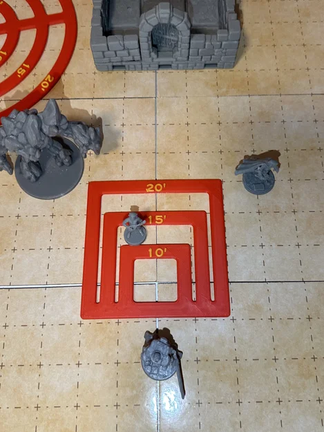 DnD 5E Spell Templates và Thước Đo Di Chuyển - Image 2