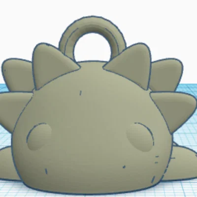 Mẫu móc khóa Axolotl siêu đáng yêu cho máy in 3D