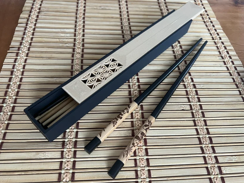 Hộp đựng đũa Kumiko (Kumiko Chopstick Storage Box) - Image 1