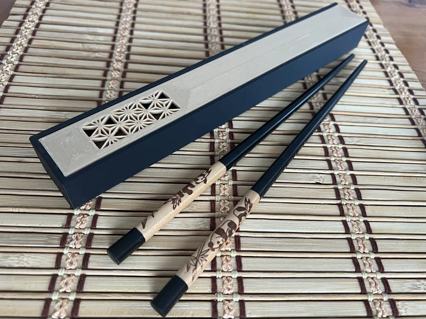 Hộp đựng đũa Kumiko (Kumiko Chopstick Storage Box) - Image 2