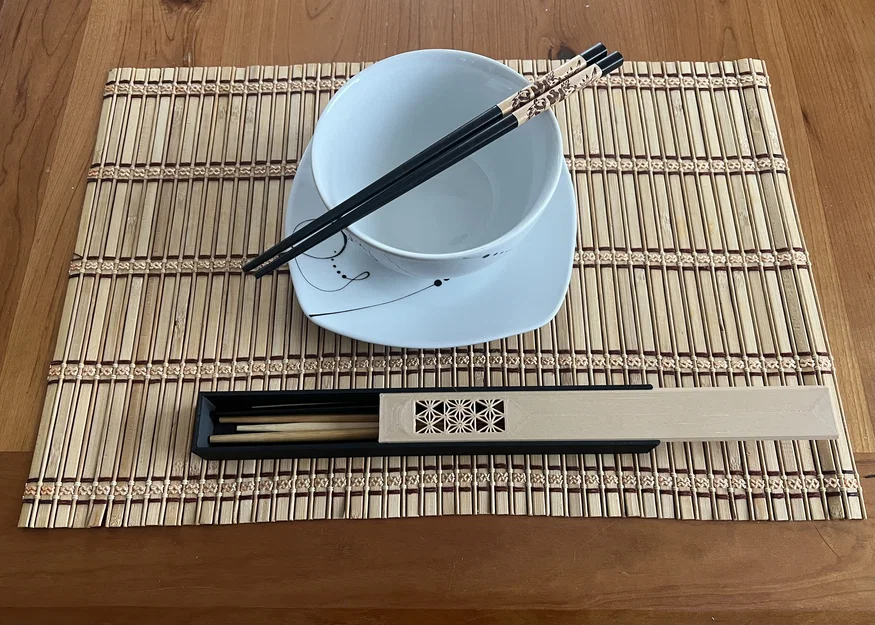 Hộp đựng đũa Kumiko (Kumiko Chopstick Storage Box) - Image 5