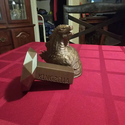 Mô hình tượng bán thân Godzilla (Godzilla Bust) - Decor cho fan quái vật