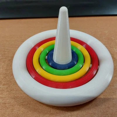 Bộ trò chơi ném vòng 3D cho bé - Bath Game Ring Toss