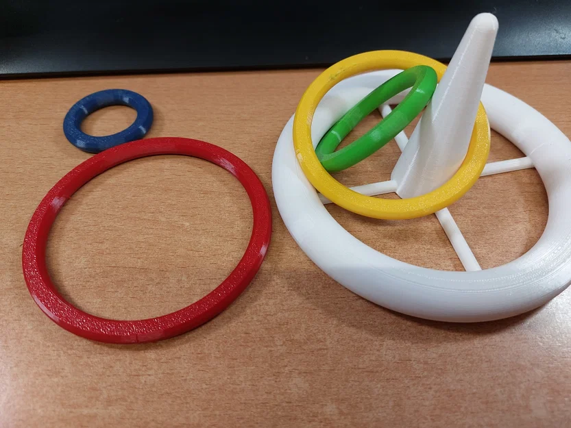 Bộ trò chơi ném vòng 3D cho bé - Bath Game Ring Toss - Image 2