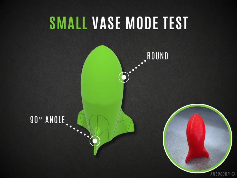 Mô hình kiểm tra Vase Mode (Chế độ in bình hoa) chuyên dụng - Image 1