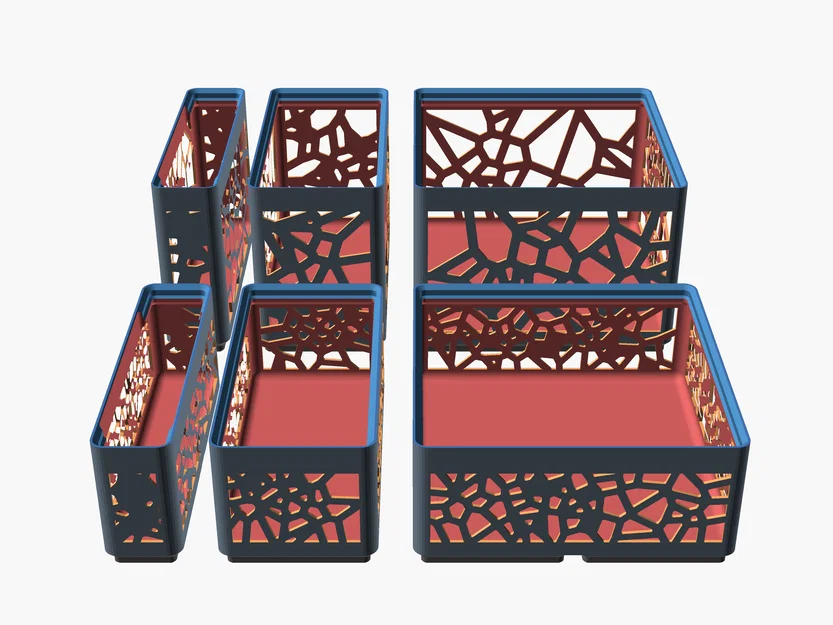 Gridfinity Voronoi chaos bins đủ mọi kích thước - Image 1