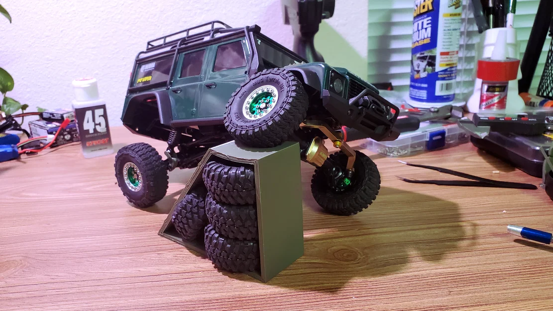 Bệ dốc Flex Ramp 3 inch cho xe RC Crawler (SCX24, TRX4M) - Image 1