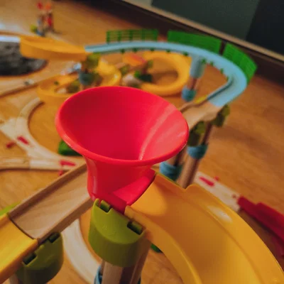 Phễu dẫn bi 3D cho bộ đường ray đồ chơi Kullerbü