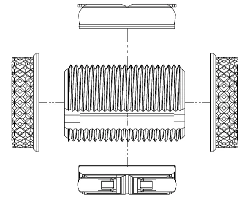 Đầu nối xuyên vách (panel feed-through) cho WAGO 221-411 - Image 4