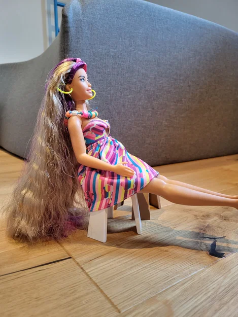 Tabouret Barbie / Ghế đẩu Barbie - Image 2