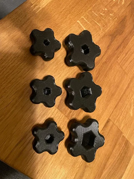 Tay vặn sao (star grip/knob) Sterngriff M3, M4, M5, M6, M8, M10 - Image 4