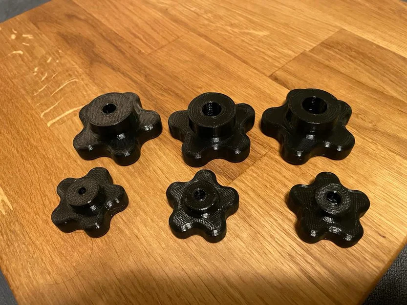 Tay vặn sao (star grip/knob) Sterngriff M3, M4, M5, M6, M8, M10 - Image 5