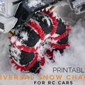 Bộ xích chống trượt (Snow Chains) in 3D cho xe RC Crawler - Thumbnail 1