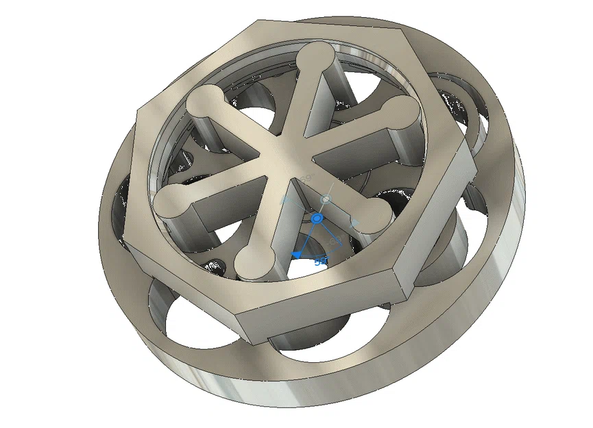 Mô hình đồ chơi hộp số Cycloid in 3D liền khối cực thú vị - Image 1