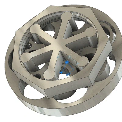 Mô hình đồ chơi hộp số Cycloid in 3D liền khối cực thú vị