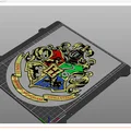 Mô hình bảng hiệu Hogwarts 3D trang trí - Hướng dẫn in đa sắc - Thumbnail 2