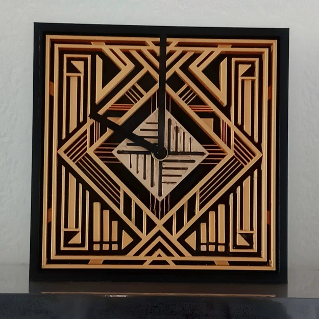 Đồng hồ Art Deco - Treo tường hoặc để bàn - Image 1