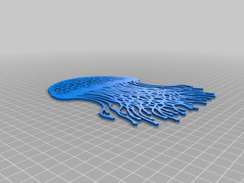 Trang trí tường Voronoi hình Sứa (Jellyfish/Meduza) - Image 3