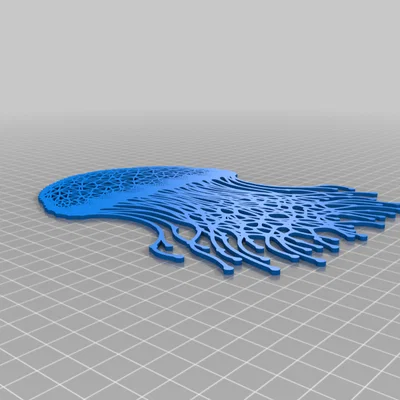 Trang trí tường Voronoi hình Sứa (Jellyfish/Meduza)