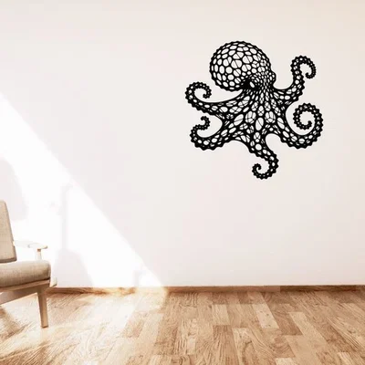 Trang trí tường bạch tuộc Voronoi (Octopus / Chobotnice)