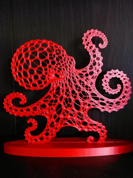Trang trí tường bạch tuộc Voronoi (Octopus / Chobotnice) - Image 3