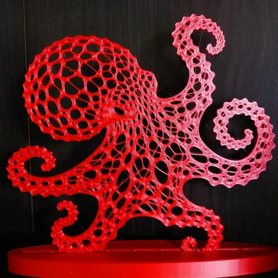Trang trí tường bạch tuộc Voronoi (Octopus / Chobotnice)
