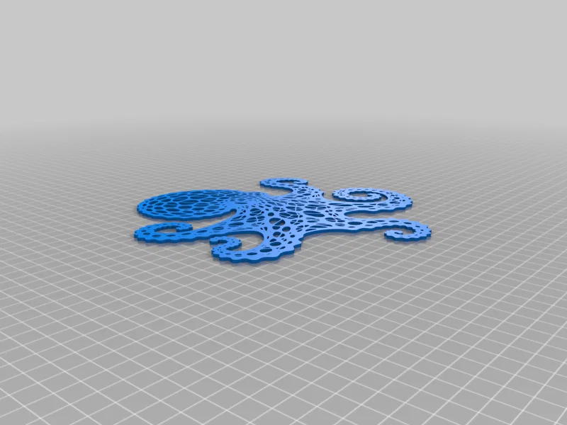 Trang trí tường bạch tuộc Voronoi (Octopus / Chobotnice) - Image 4