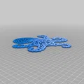 Trang trí tường bạch tuộc Voronoi (Octopus / Chobotnice) - Thumbnail 4