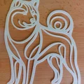 Trang trí treo tường Dog Shiba inu 2 / Pes shiba inu 2 - Thumbnail 2